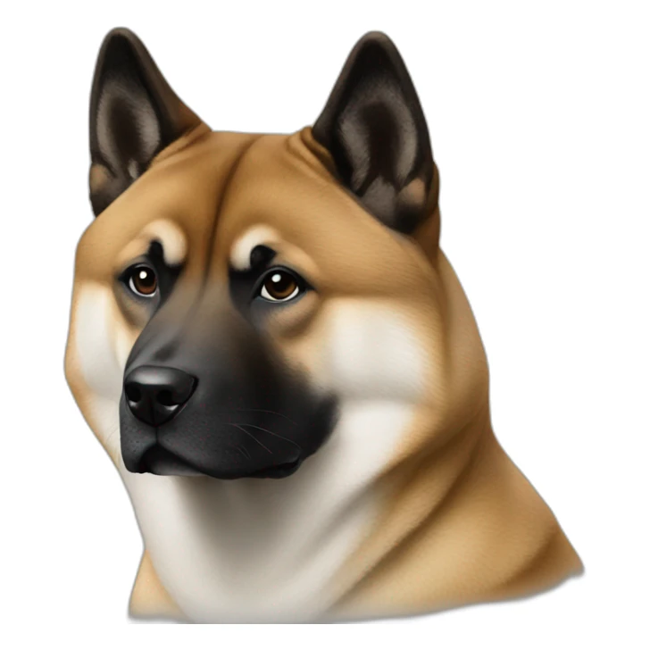  akita black diamond vibes sticker