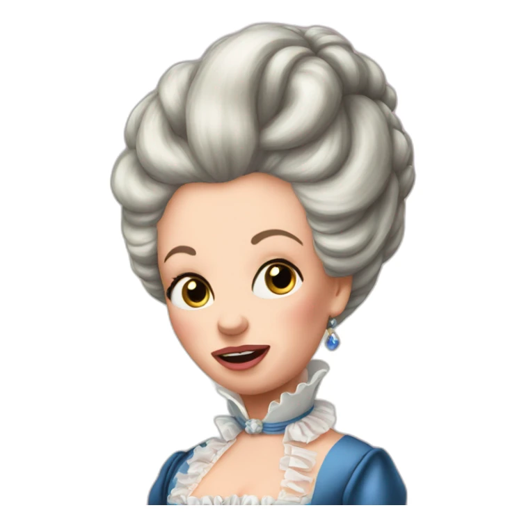 very very shocked Marie Antoinette sticker