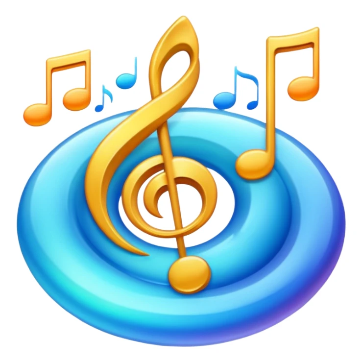 Beautiful music sticker