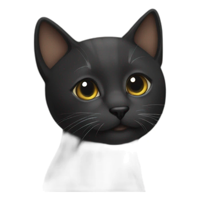 Dos gatos uno negro y otra karey sticker