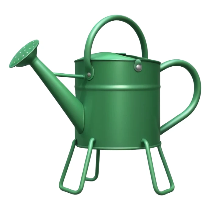 give me a watering can with legs sticker