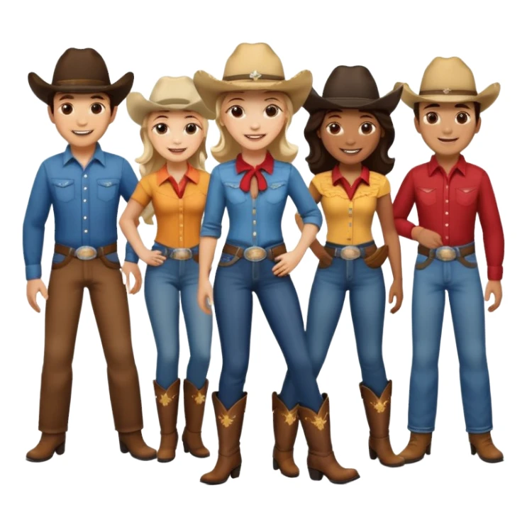 Line dance sticker