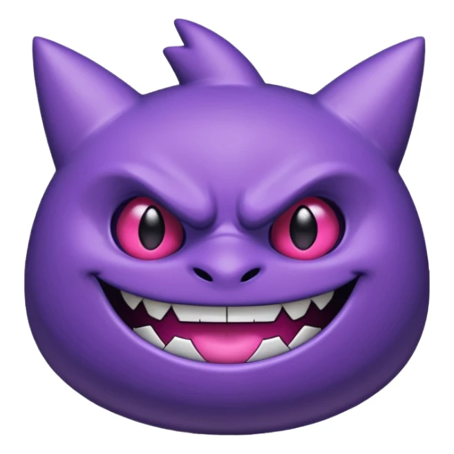 Pokemon legendary purple and pink mega gengar sticker