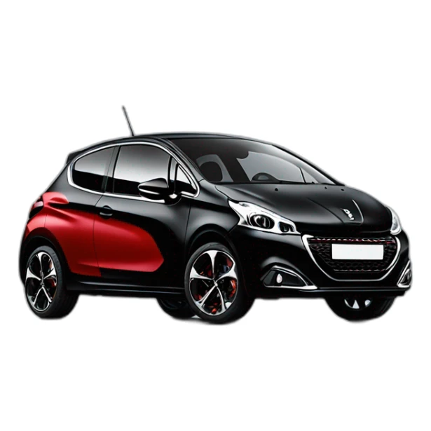 black-peugeot-208-GTI-By-Peugeot-Sport sticker