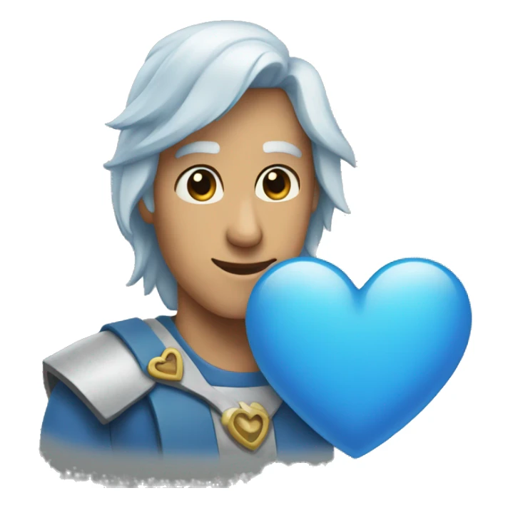 Blue heart sticker