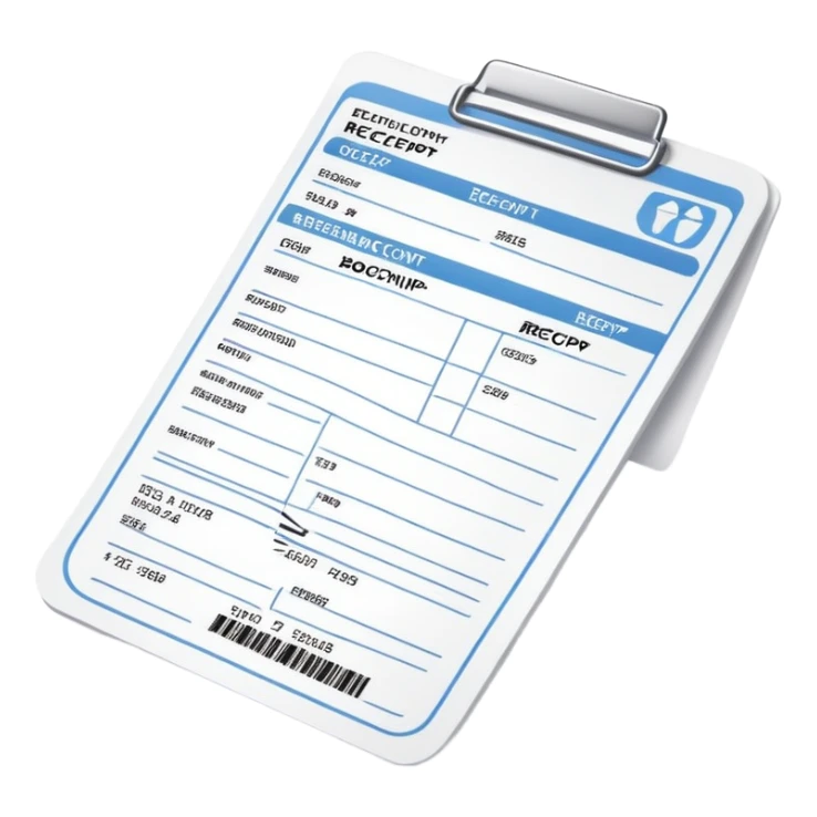 booking slip, reservation receipt, document with confirmed booking details sticker