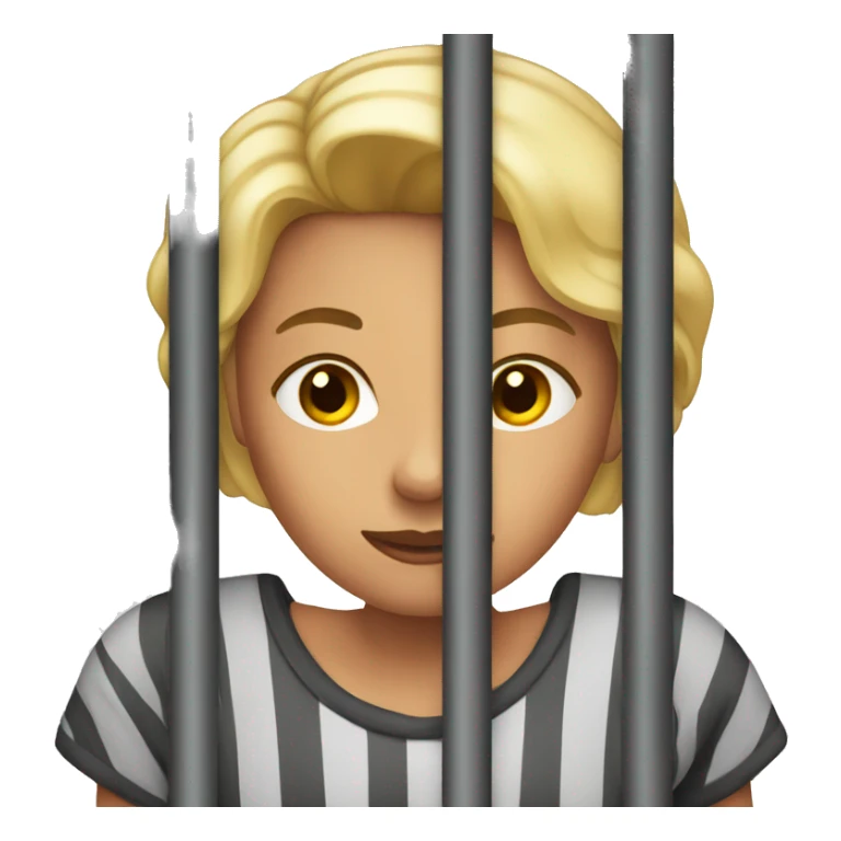 woman in jail  sticker