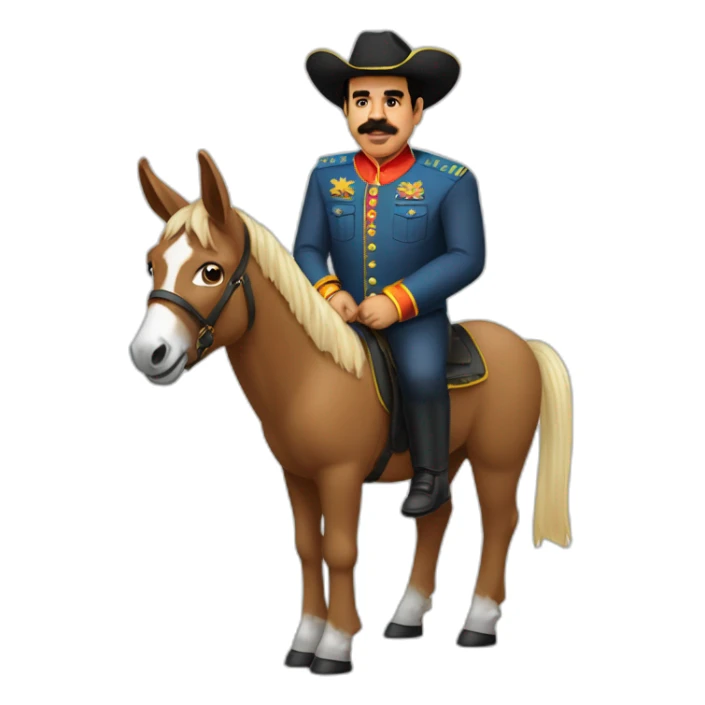 Nicolas maduro con cuerpo de burro sticker
