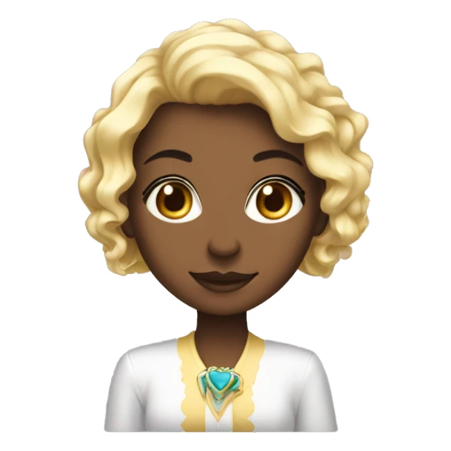 Clean vibrante fancy girl sticker