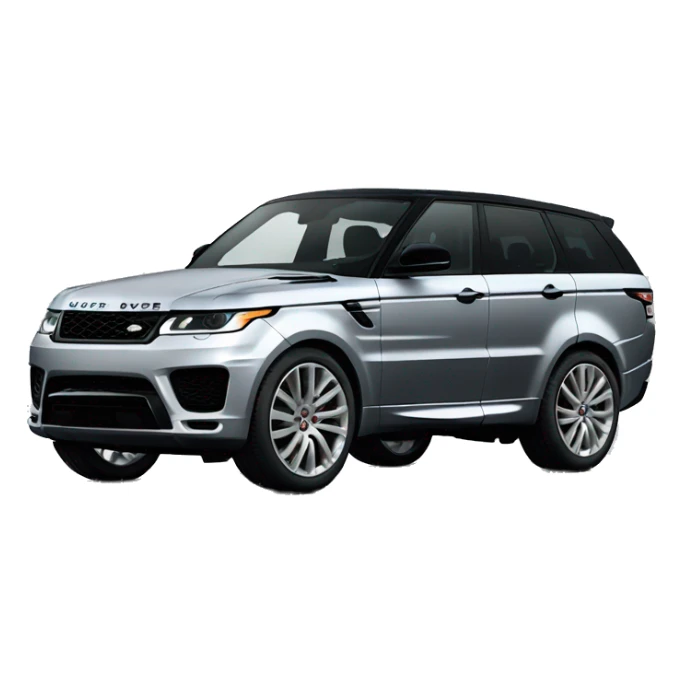 silver with black roof range rover sport sticker