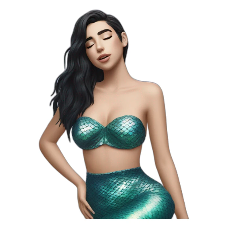 Dua Lipa Mermaid sticker