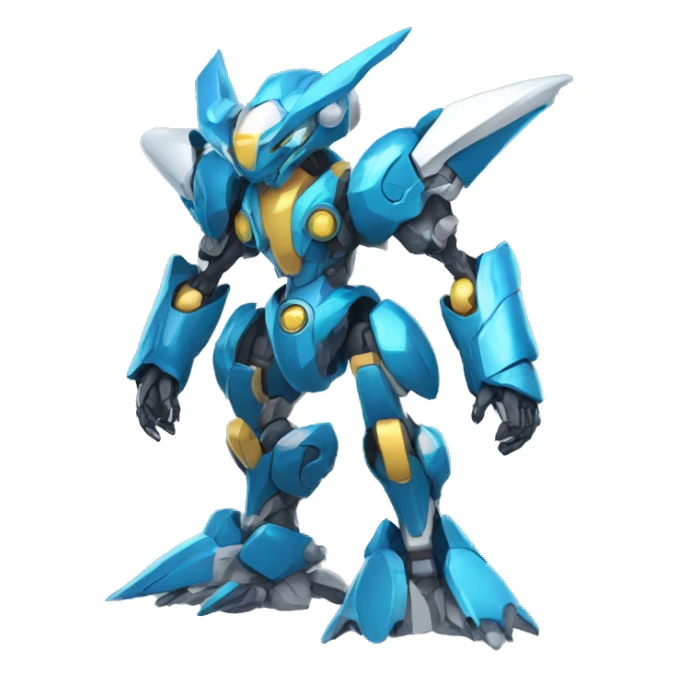 Futuristic Mechanical Pokémon-Medabot-Dragon full body sticker