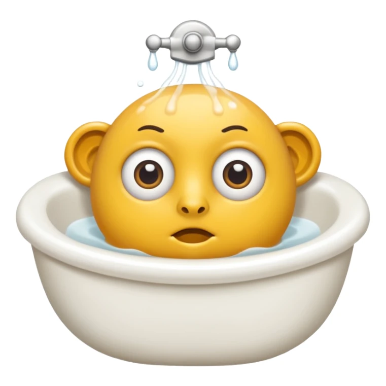 Hazme un baño con cabeza de humano sticker