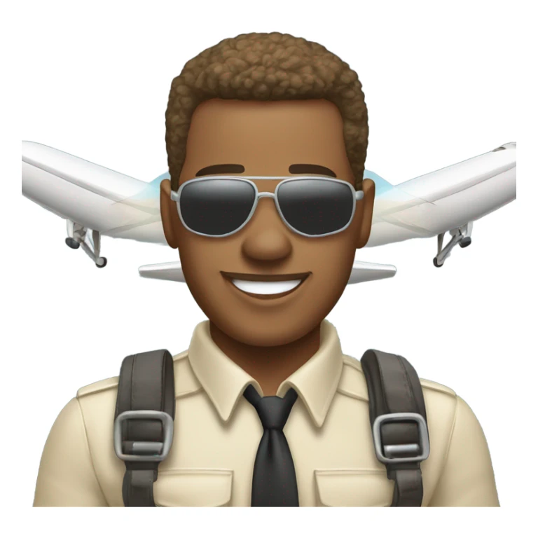 Christmas light skin tone pilot flying a small two passenger plane wishing merry Christmas sticker