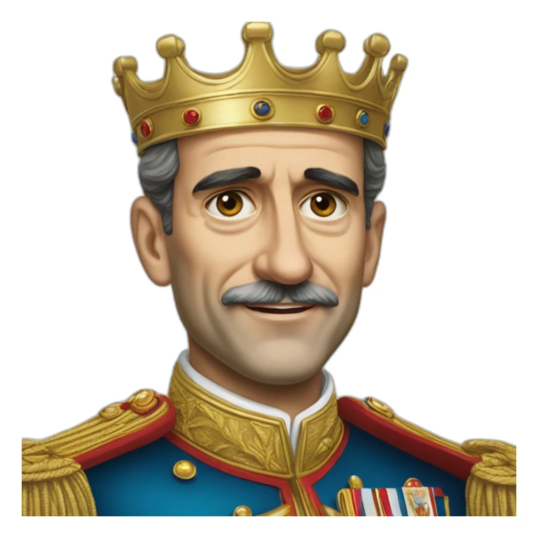 Hyperrealist Felipe vi king of spain sticker