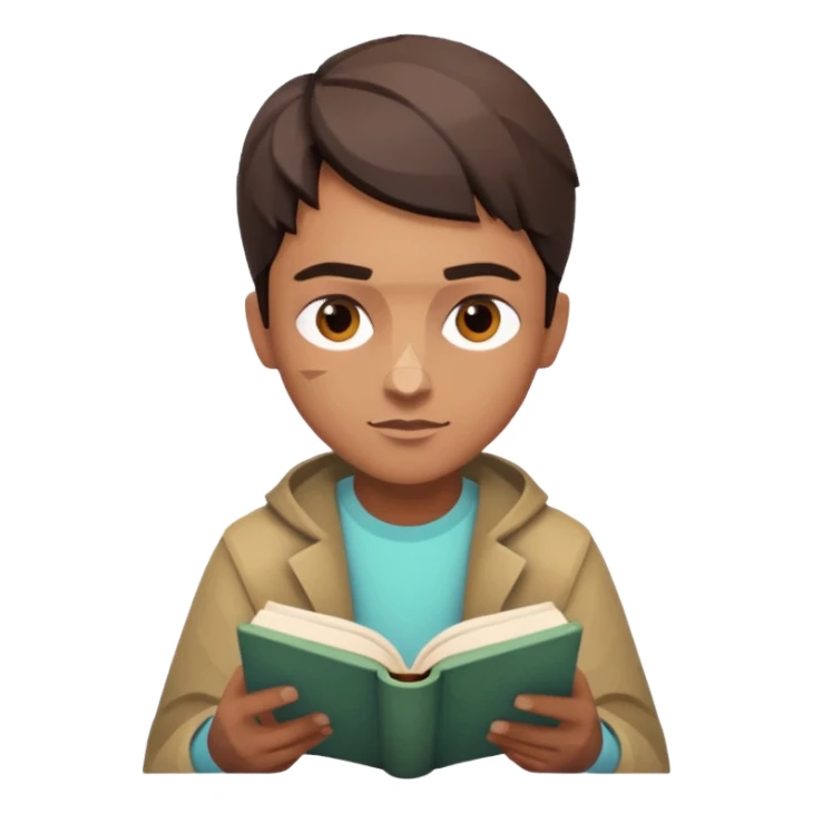 jobs book seeker low poly sticker