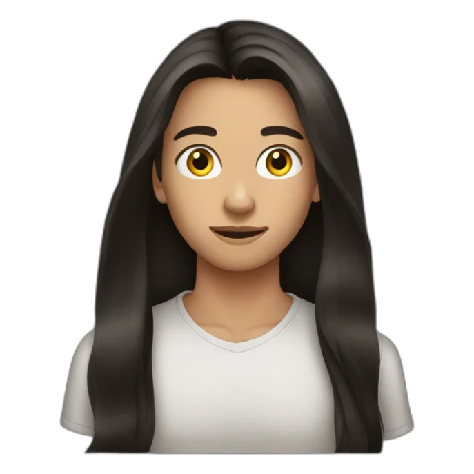 young teenager dark long hair driving sticker