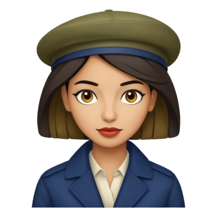 Urban French woman  sticker