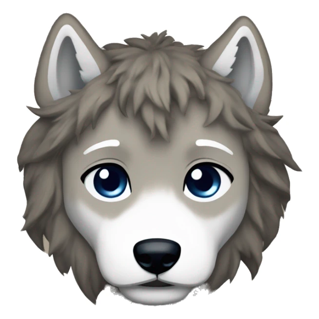 Create a Crying Wolf emoji in Real Madrid gear sticker
