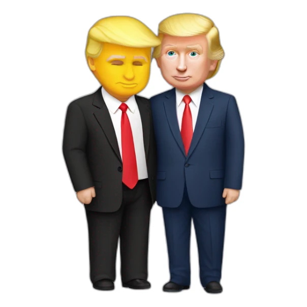 trump and putin kissing, LGBTQ+ friendly, positivity, inclusiveness sticker