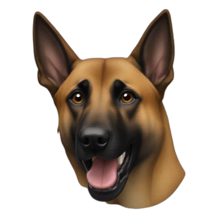 Un malinois buvant un Ricard sticker