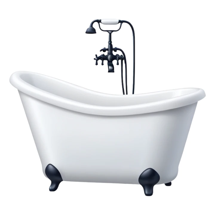 bath modern white sticker