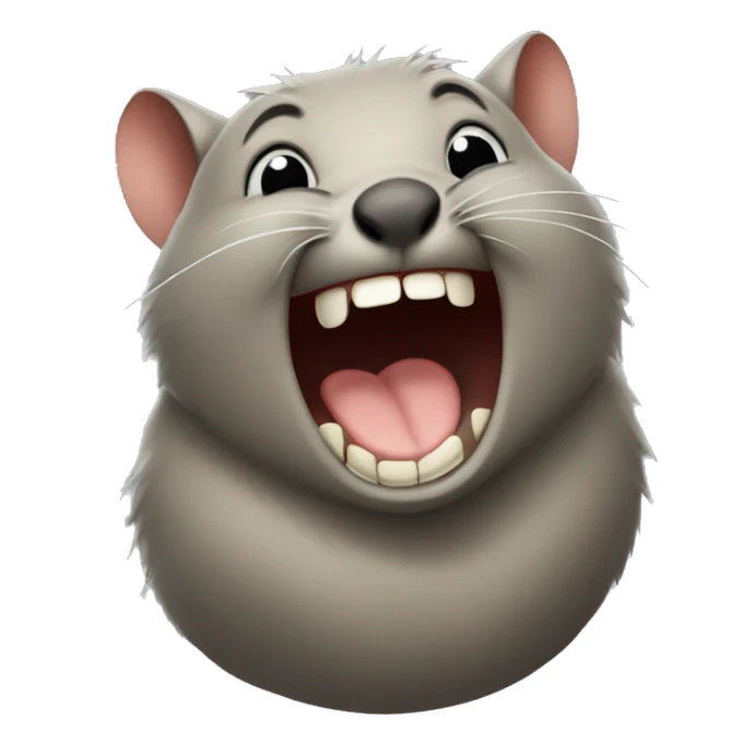 wombat laughing sticker