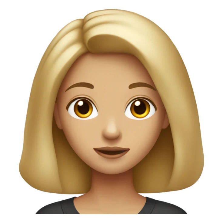 dark blonde girl with hazel eyes sticker