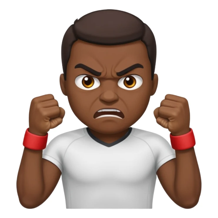 angry sports person sticker