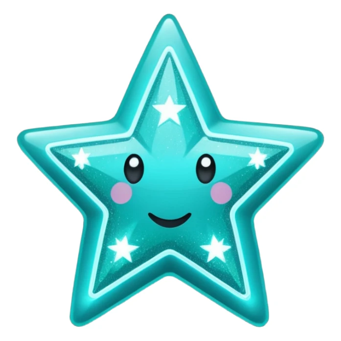 Teal star with You Rock wording sticker