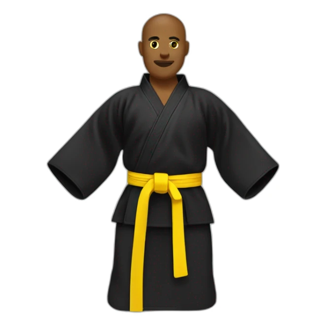 Pencak Silat with yellow belt sticker