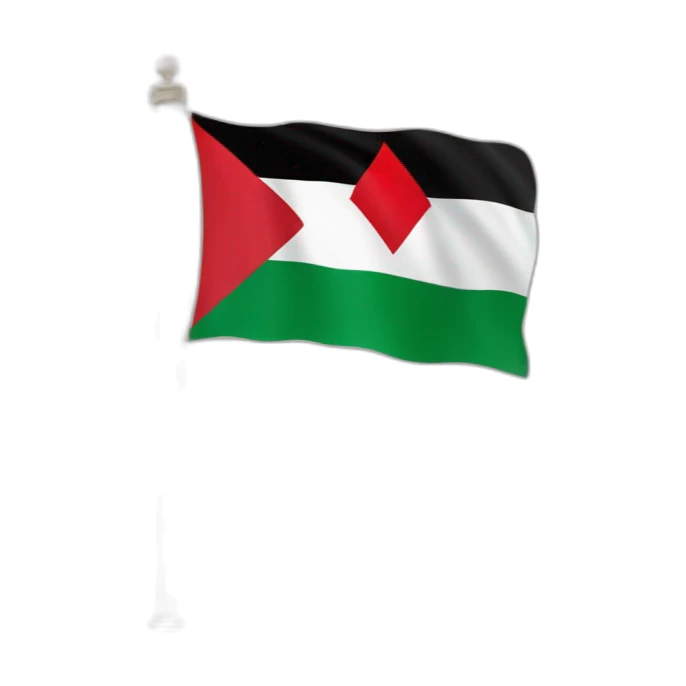 flag of palestine x maroccan flag sticker