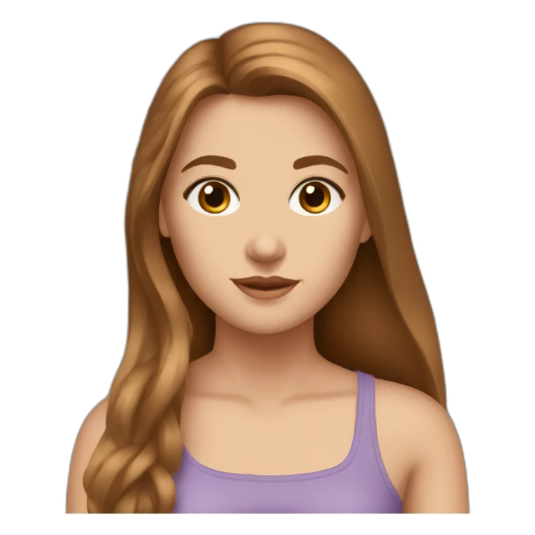 white-girl-with-long-brown-hair-wearing-crop-top sticker