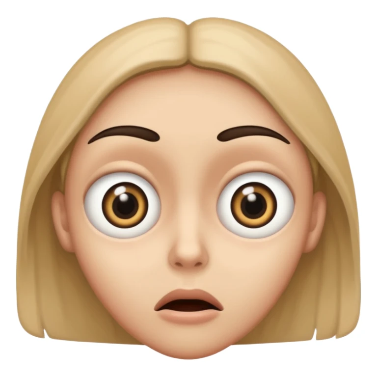 Wide eyes / Shadow to represent fear sticker