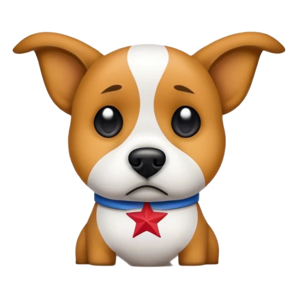 Sad dog with the logo of the state of Texas sticker