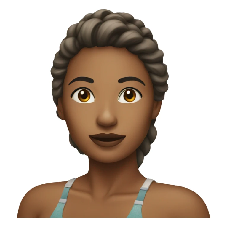 Woman at the beach sticker