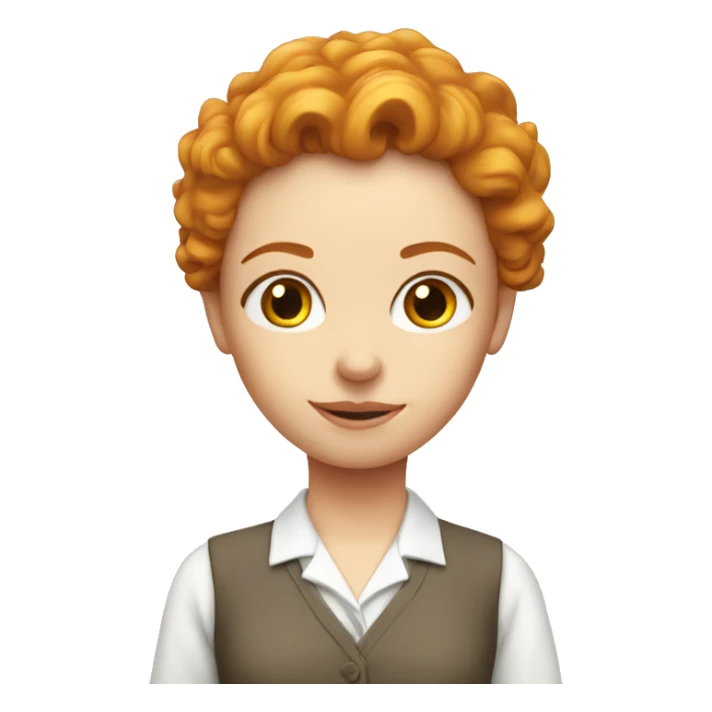 pretty angelic ginger teacher clean girl sticker