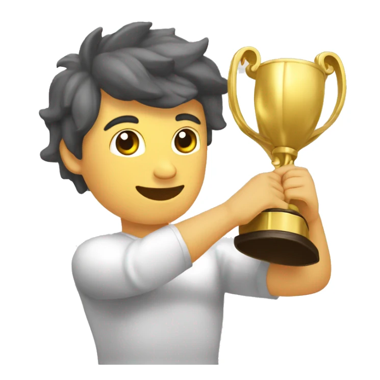 BRAZO MUSCULOSO SOSTENIENDO TROFEO sticker