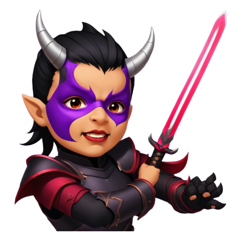 Demon-Horned Warrior sticker