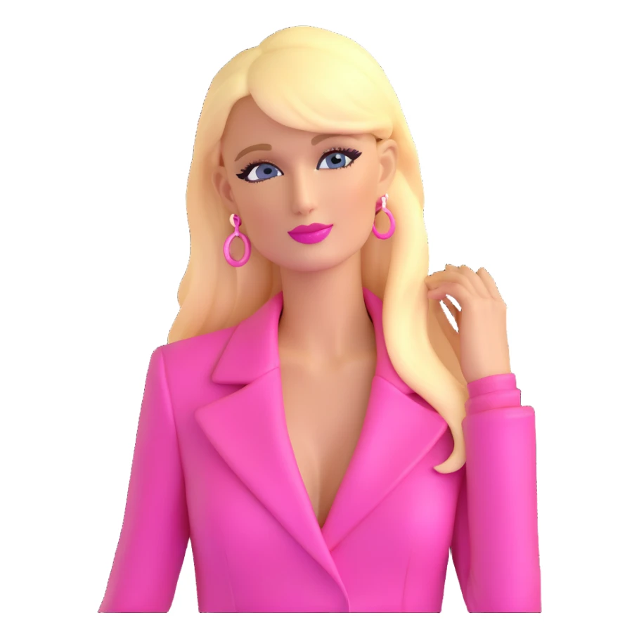 Paris Hilton with pink theme sticker