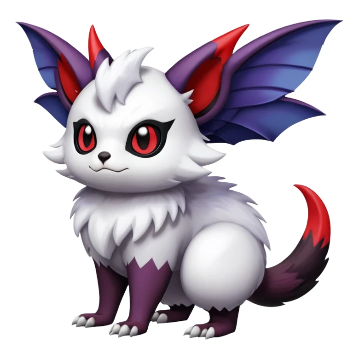ShinyFurret-Absol-Noibat-Noivern-Hybrid (Full body) sticker