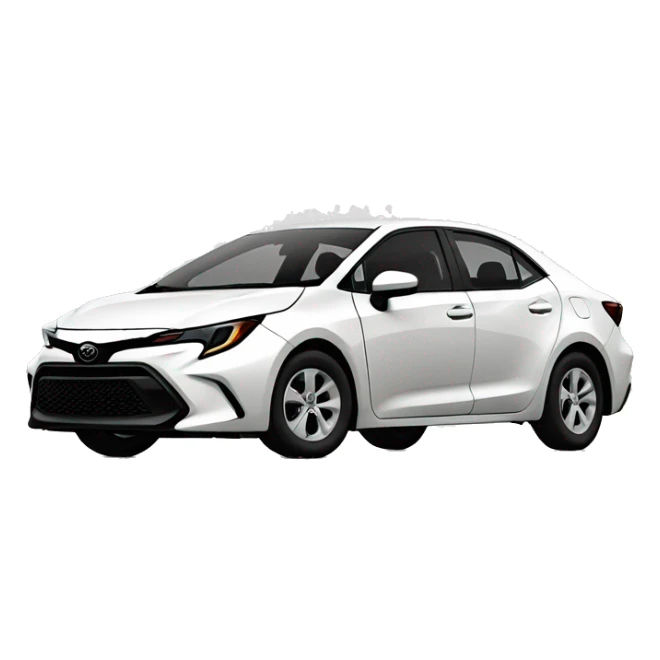 2022 white toyota corolla le sticker