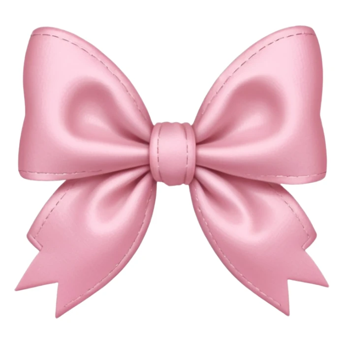 artsy bow delicate pastel pink colour sticker