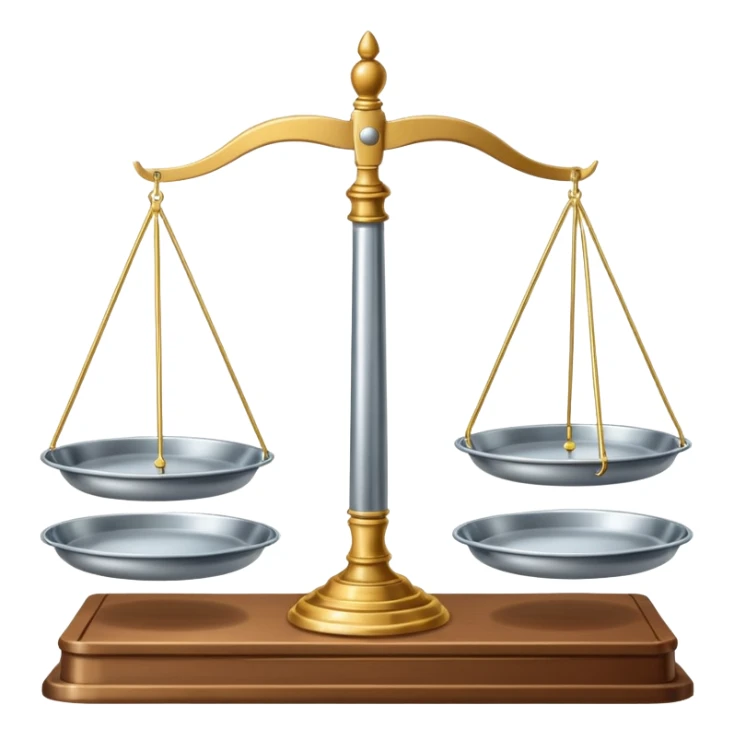 balance scale in court sticker