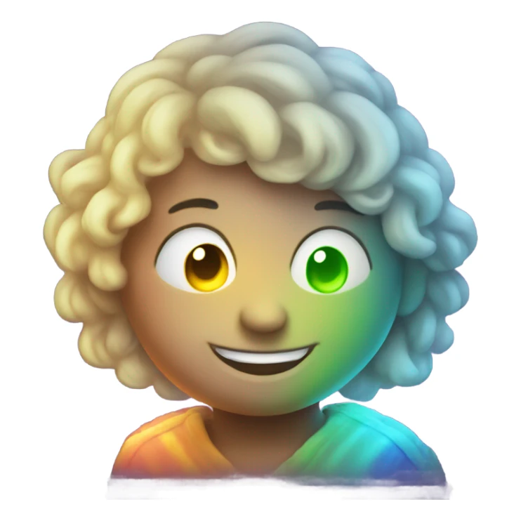 Glow in the dark rainbow sticker