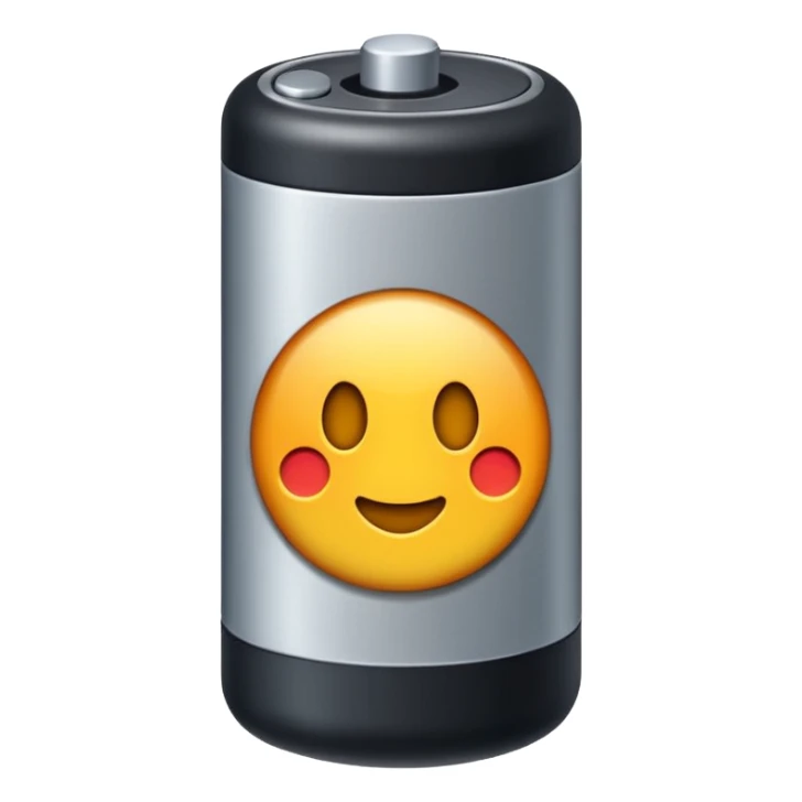 creame un emigi de bateria carada al 100% para un video de tecnologia  sticker