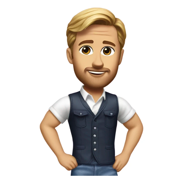 Ryan Gosling as Ken from the Barbie movie sticker
