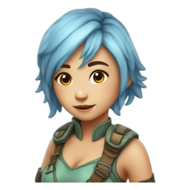 a cute girl cosplay dinosaurm sticker