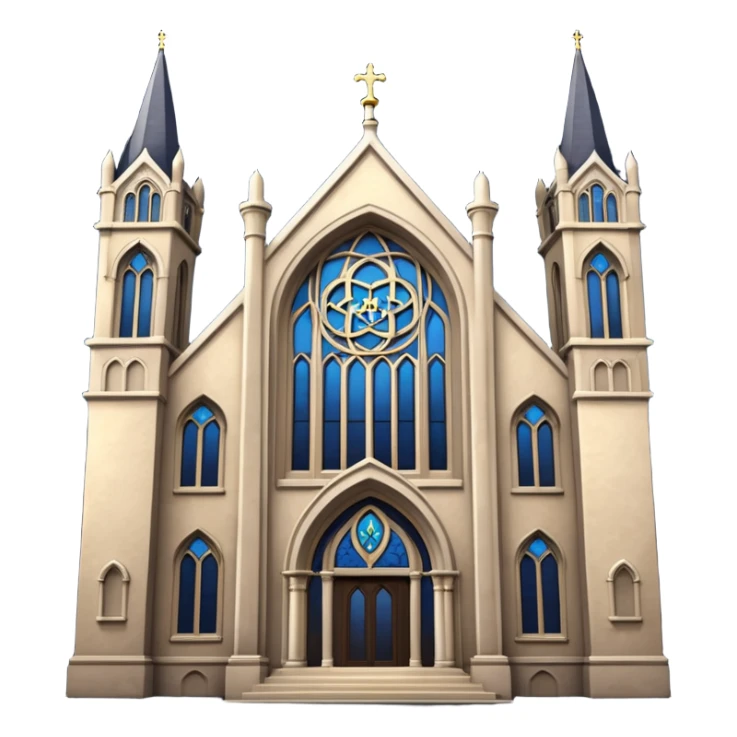 jewish synagogue in dark goth aesthetic style sticker