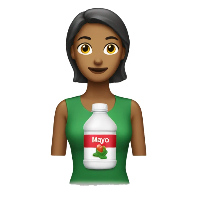 mayo bottle as a woman  sticker